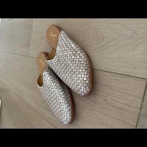 Seychelles Silver Woven Flats